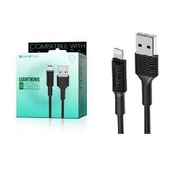 BOROFONE BX1/ USB - Lightning/ 1м/ 2.4A/ ПВХ/ Черный
