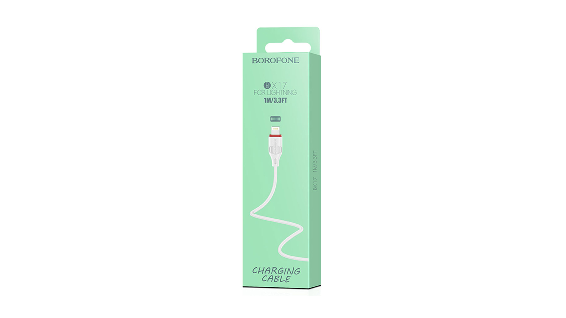 BOROFONE BX17/ USB - Lightning/ 1м/ 2.4A/ ПВХ/ Белый