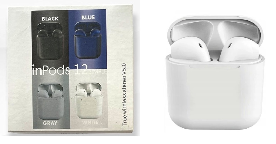 Беспроводные Bluetooth-наушники inPods 12 TWS белые