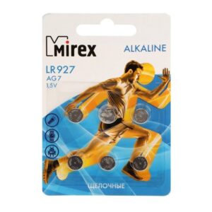 Mirex AG7 / LR927  1,5V  6 шт (6/216/648), блистер