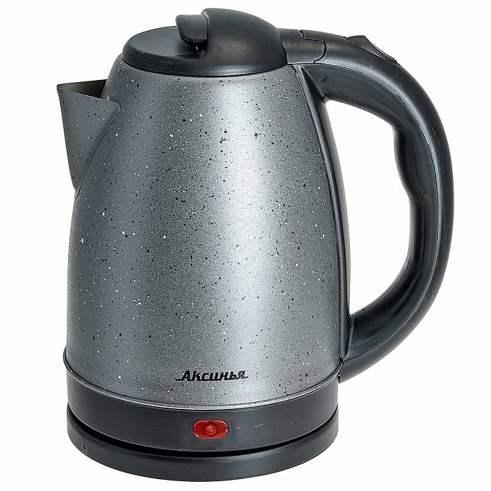 Эл.чайник "АКСИНЬЯ" КС-1008   нерж. 1,8л, 1500 Вт, серый(12)