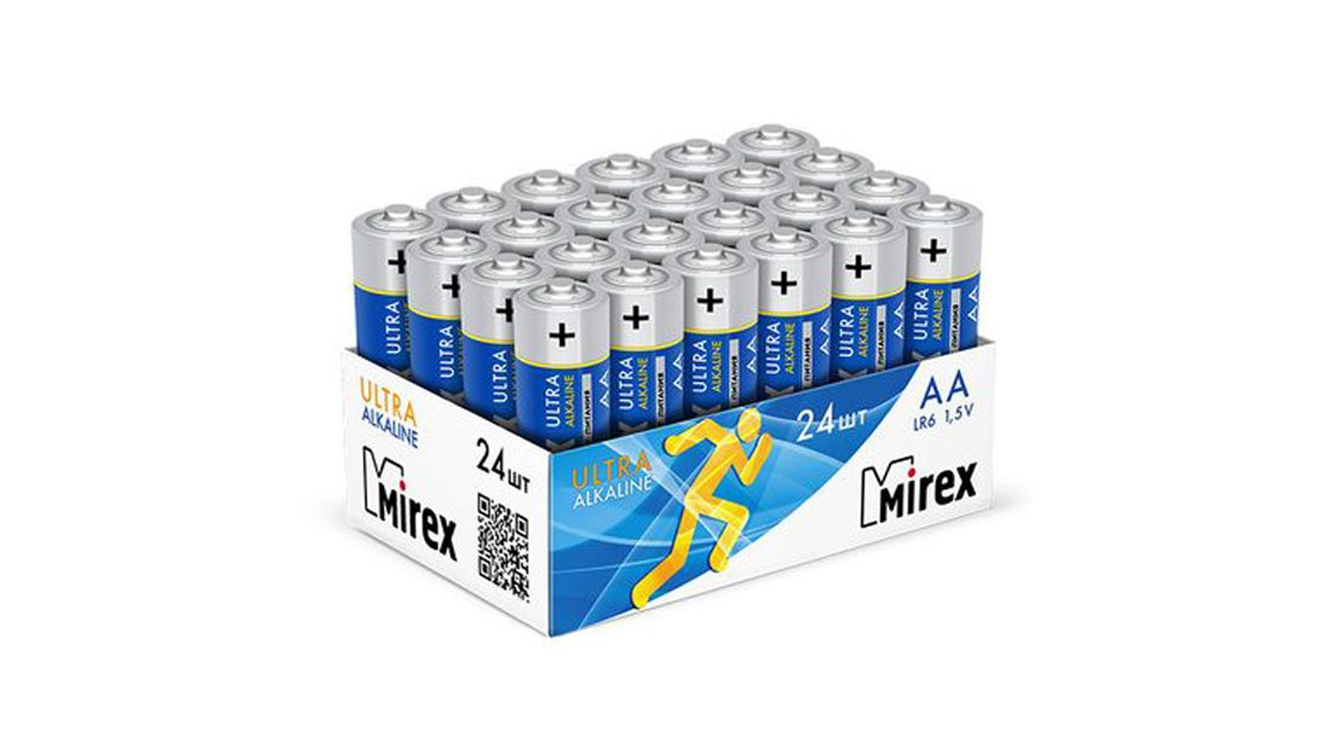 Батарейка Mirex LR6 / AA 1,5V  24 шт (24/480), showbox