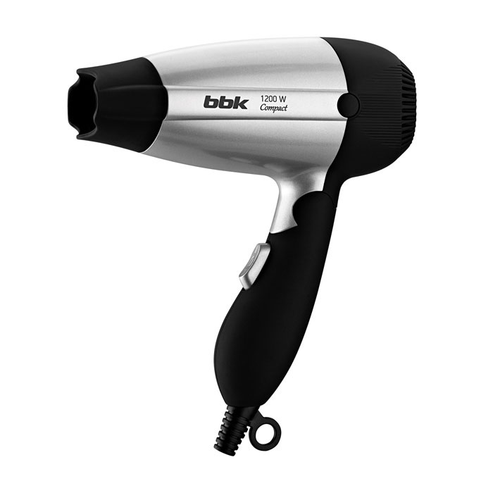 Фен BBK дорожный складной фен BHD1200 черно-серый
