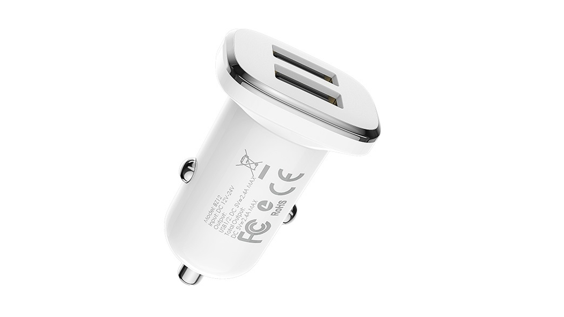 АЗУ BOROFONE BZ12/ 2.4A/ 2 USB/ Белый