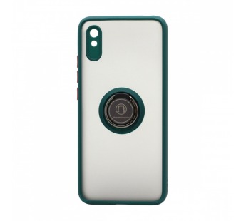 Чехол Shockproof Ring для Xiaomi Redmi 9A (005) зелено-оранжевый