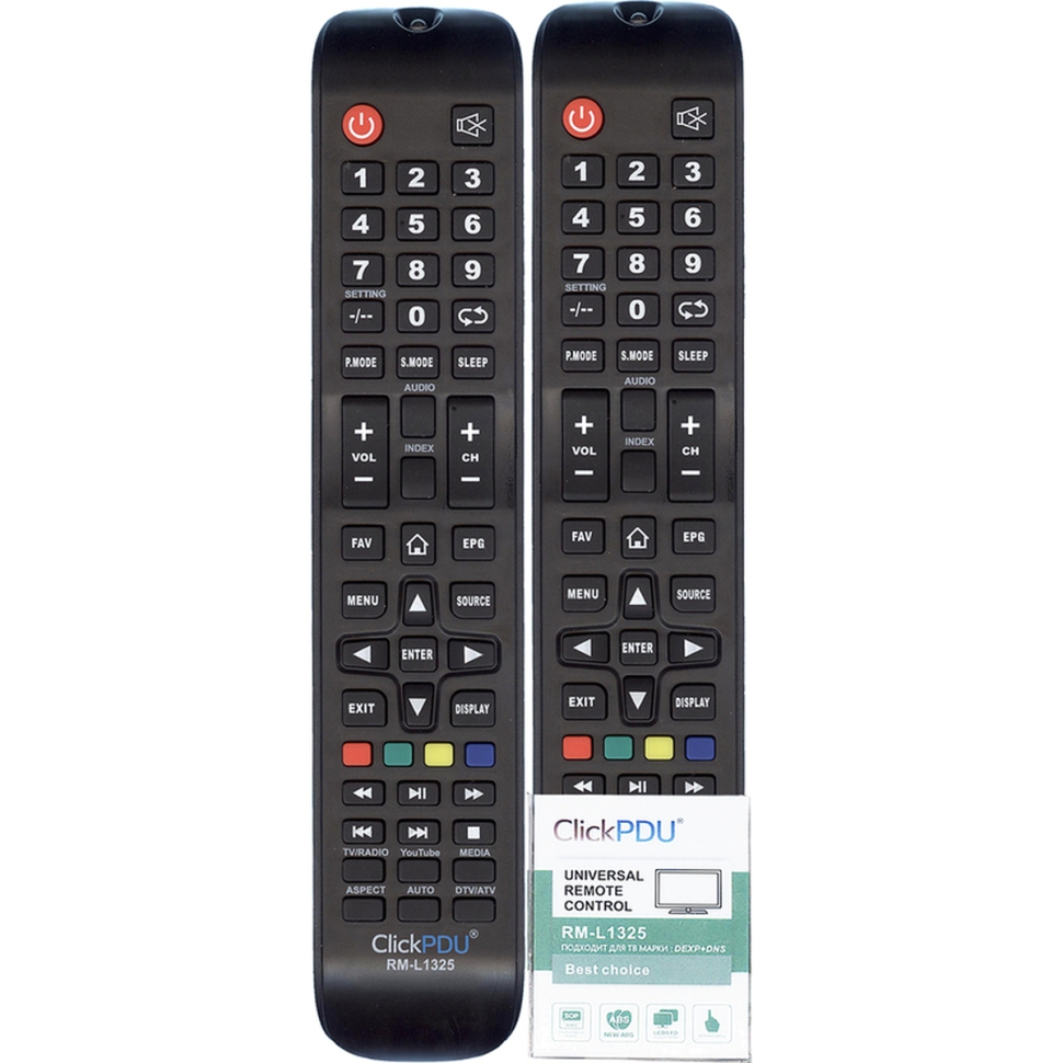 Универсальный пульт ClickPdu для DEXP (DNS, DOFLER) RM-L1325 ver. 2.0