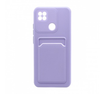 Чехол с кармашком и цветными кнопками для Xiaomi Redmi 9C (008) сиреневый