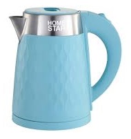Чайник Homestar HS-1021 (1,7 л) голубой, двойной корпус