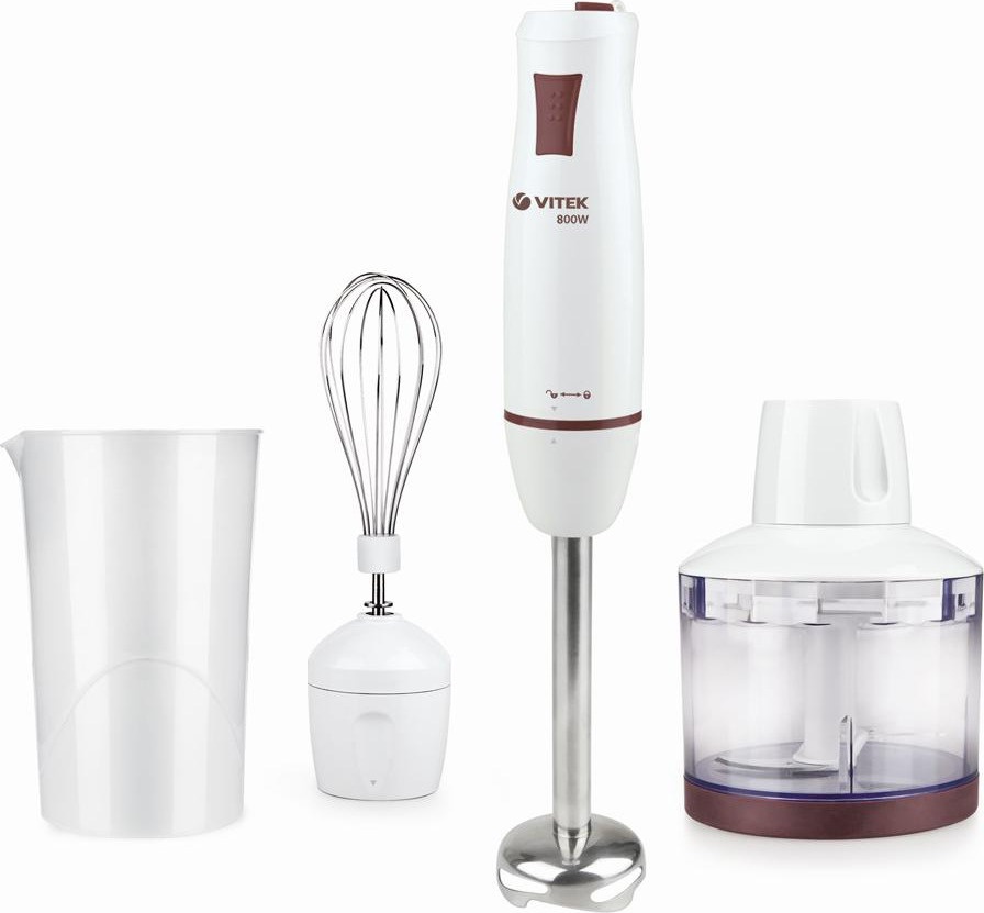 Блендер Vitek VT-8522 800вт мерный стакан, венчик, чаша измельчителя