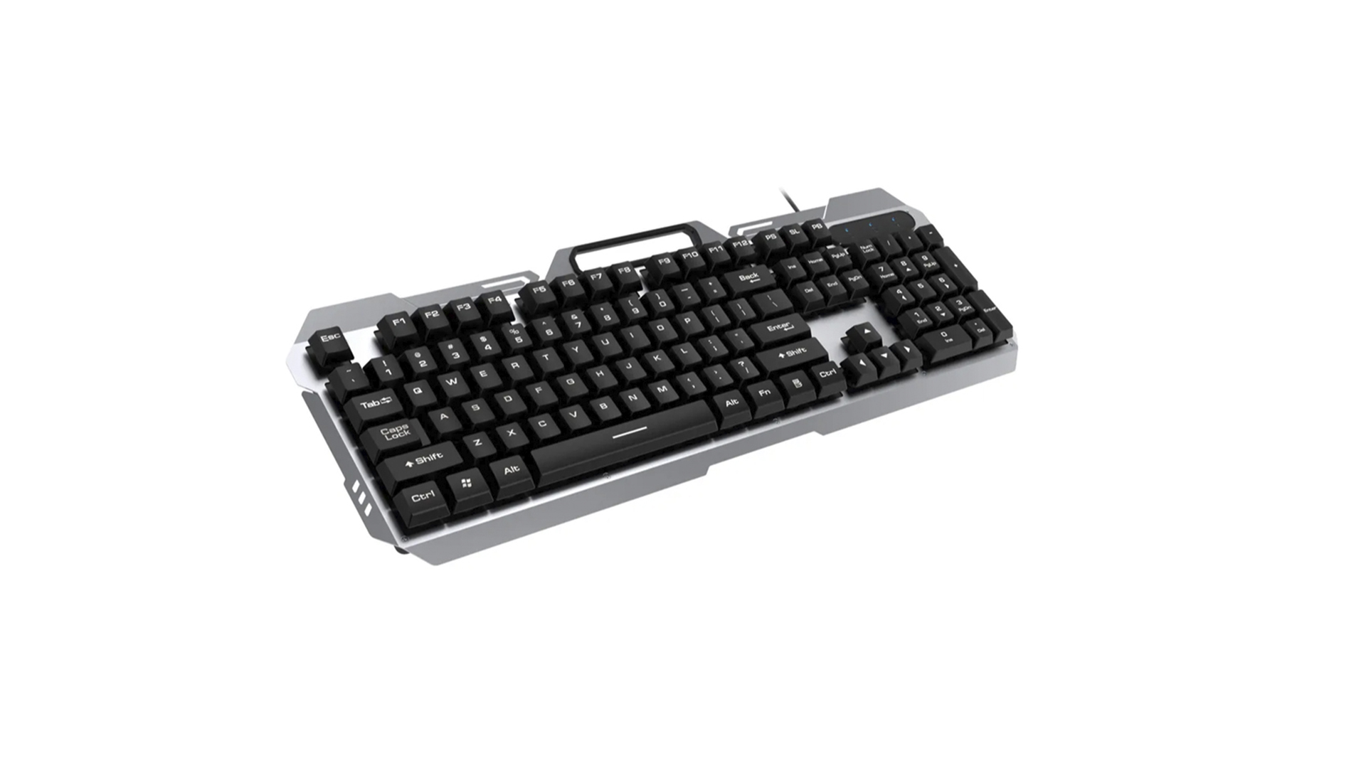 AULA F2023/ Мембранная/ Игровая/ RGB-Подсветка/ 1,6м/ Серебрянный