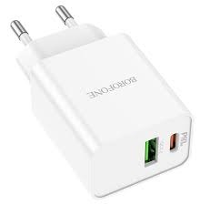 BOROFONE BA69A/ Сетевое ЗУ/ 1USB/ PD/ Выход: 20W/ Белый