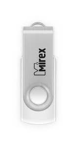 USB Флэш-накопитель Mirex SWIVEL WHITE/ 8GB/ USB 2.0/ Белый