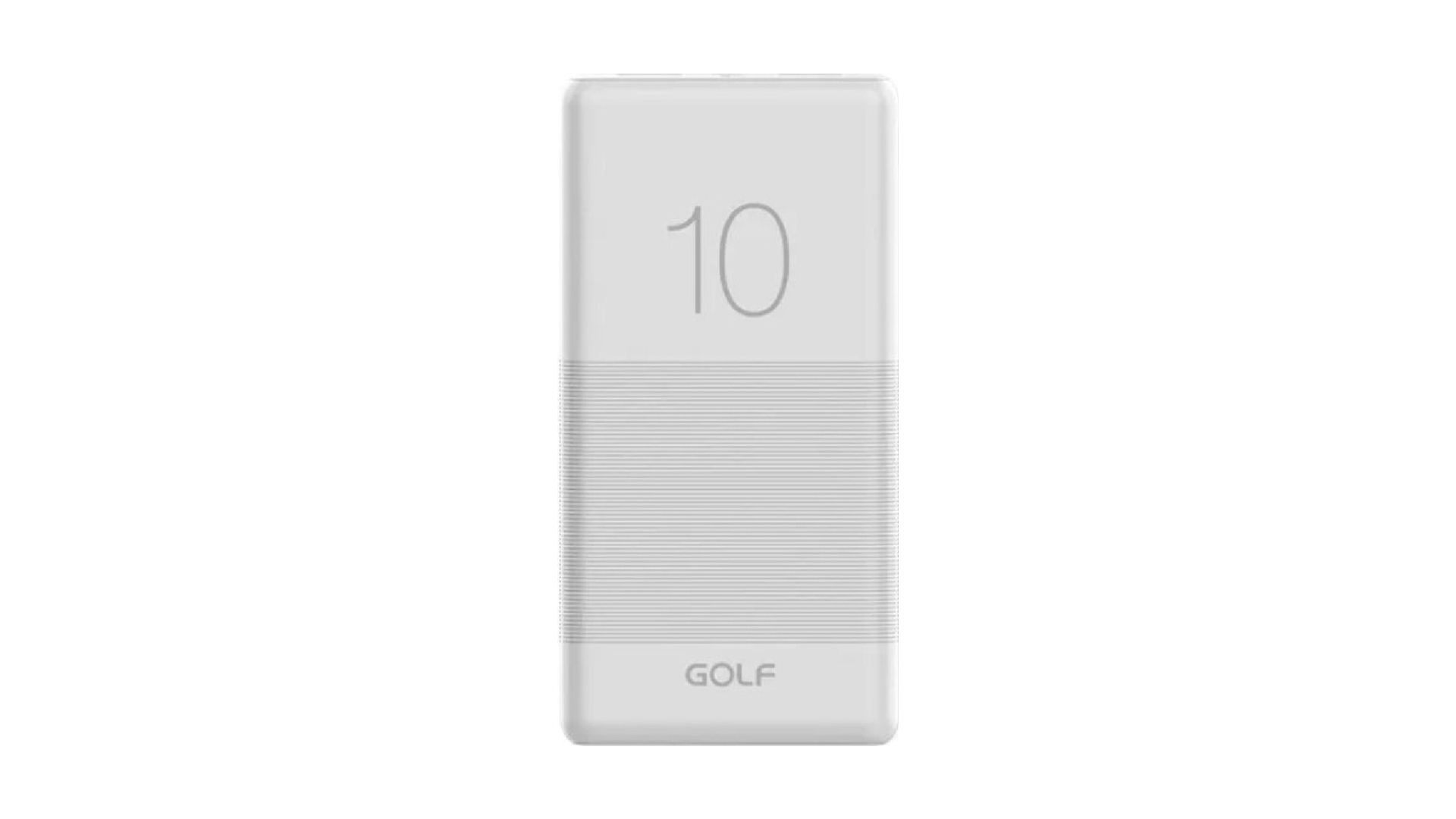 GOLF G80/ Powerbank 10000 mah + Кабель Micro usb /In Micro usb /Out USB 1 А, 2.1A/ White