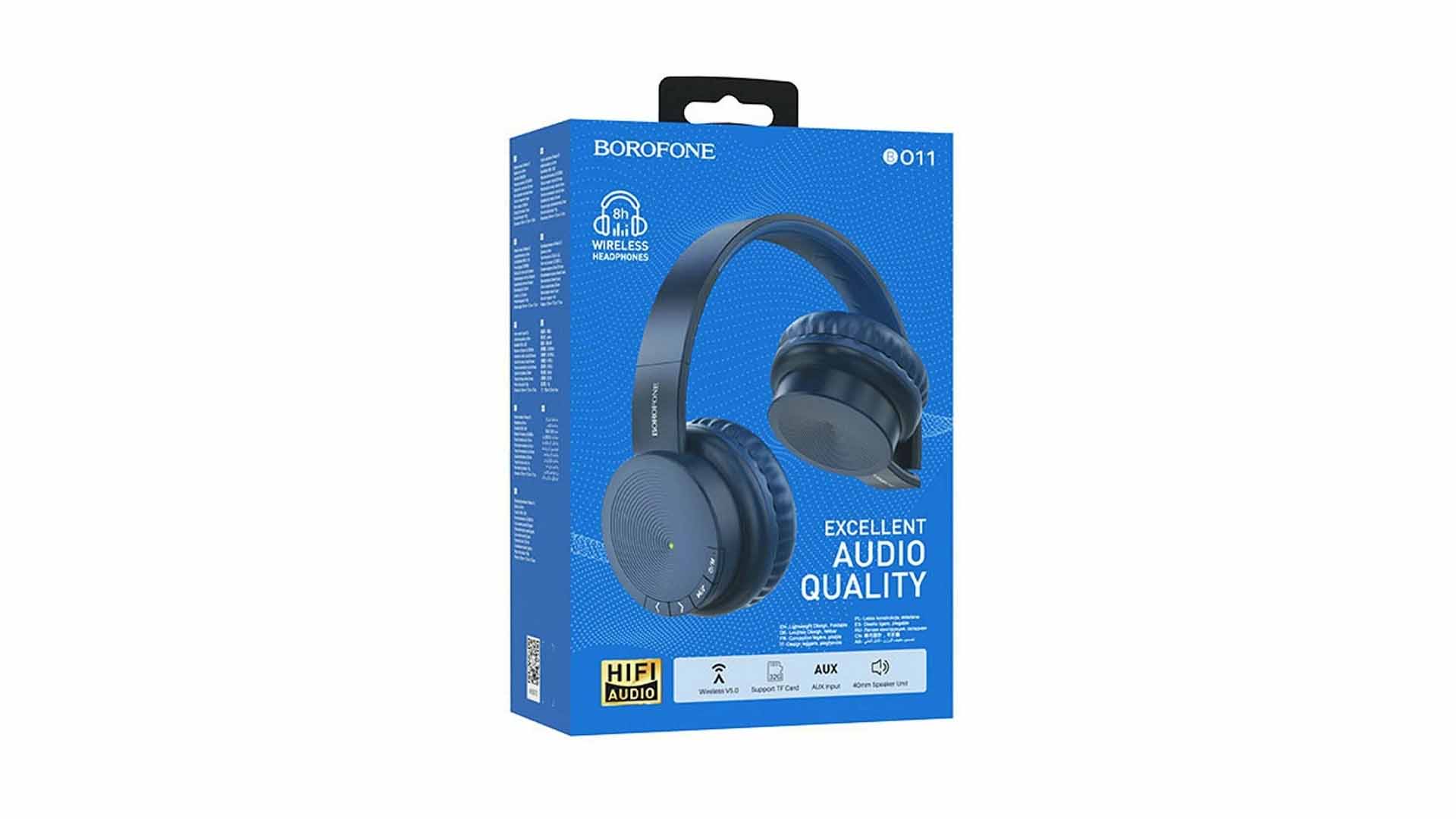 BOROFONE BO11/ Накладные/ Микрофон/ 250mAh/ MP3/ BT5.0/ Синий