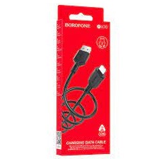 BOROFONE BX70/ USB - Lightning/ 1м/ 2.4A/ ПВХ/ Черный