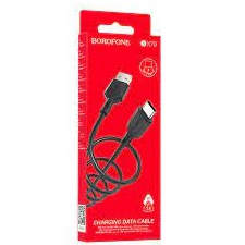BOROFONE BX70/ USB кабель Type-C/ 1m/ 3A/ Черный