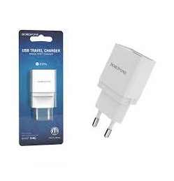 BOROFONE BA19A/ Сетевое ЗУ/ 1USB/ 1A/ Белый