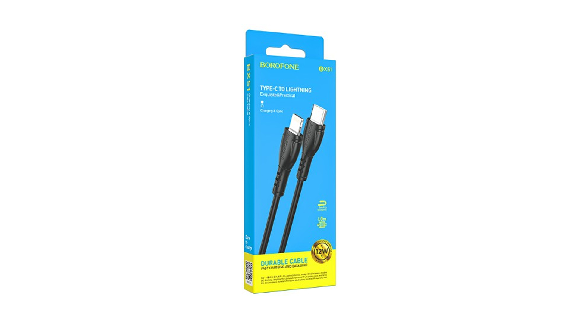 BOROFONE BX51 TYPE-C  - LIGHTING 1.0м черный