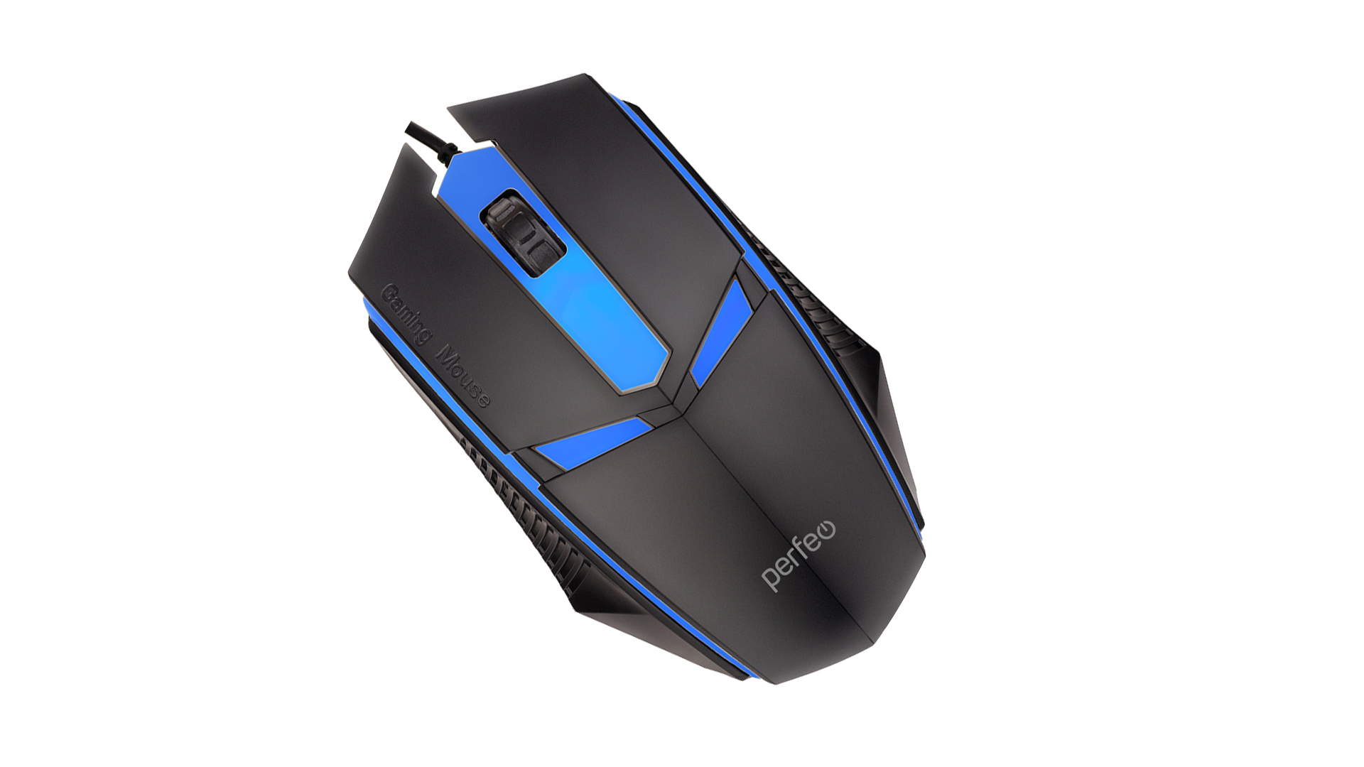 Мышь игровая Perfeo оптическая "FACE", 3 кн, USB, чёрн, GAME DESIGN, 7 цв. подсветка, 1200 DPI