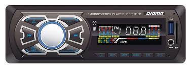 DIGMA Автомобильная магнитола DCR-310B, 4х45 Вт, USB, SD