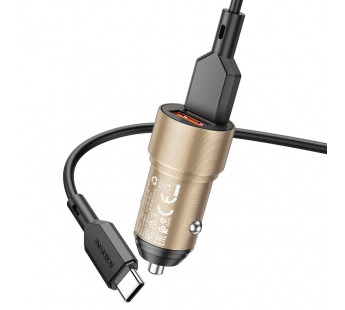 BOROFONE BZ19B/ кабель Type-C/ 2USB/ 36W/ Золотой