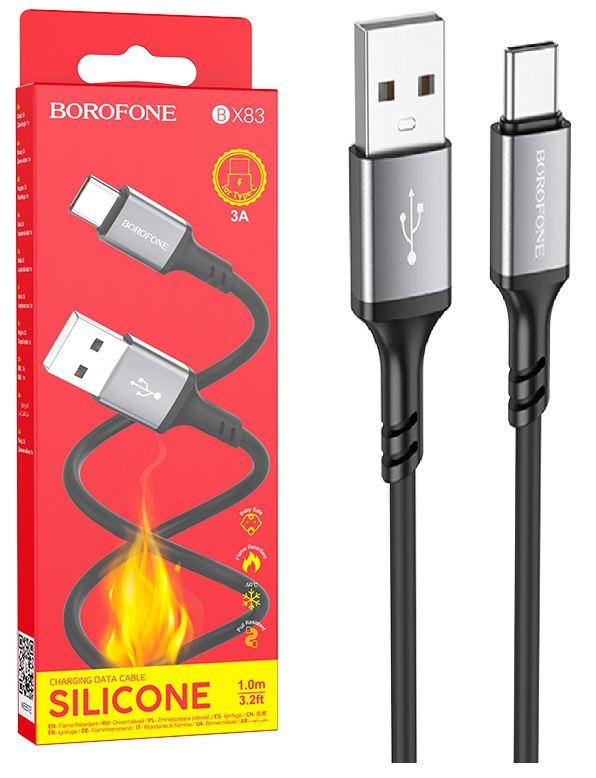 BOROFONE BX83 USB - Type - C 3A 1.0м черный