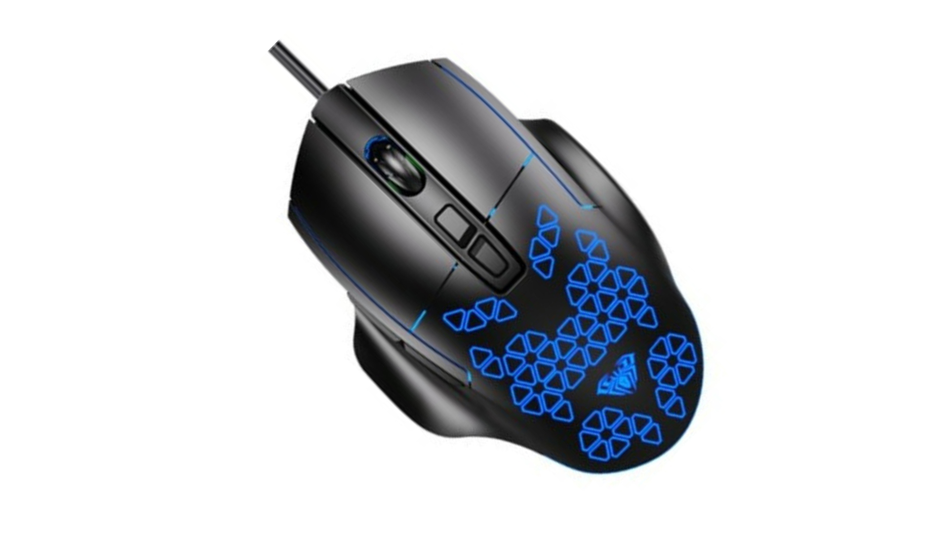AULA F812/ Игровая мышь/ Посветка/ 6кн/ 7200Dpi/ 1.5м/ Черный