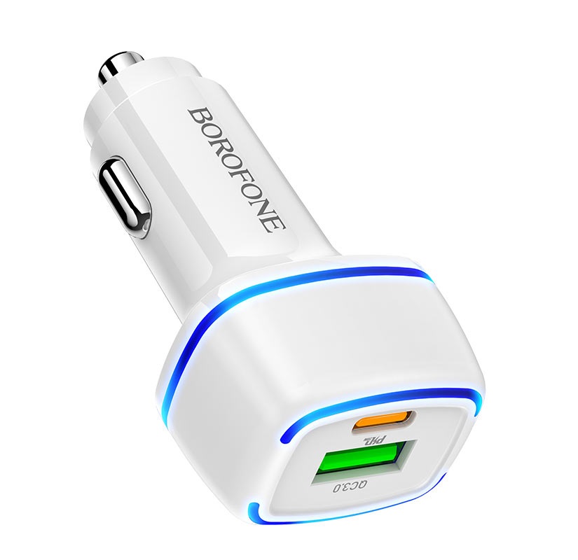 BOROFONE BZ14A QC3.0 1хUSB-A 1хUSB-C 3А белый (42/168)