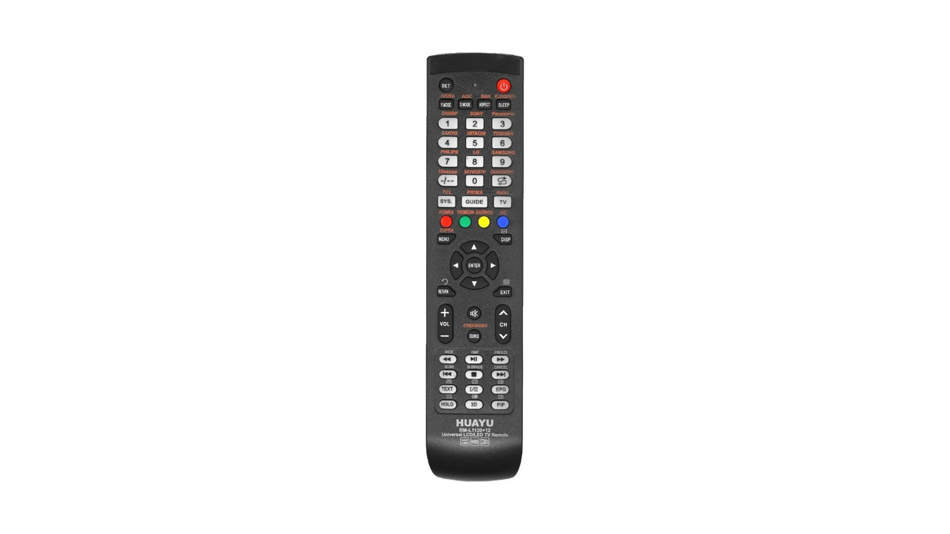 Универсальный пульт Huayu RM-L1120+12