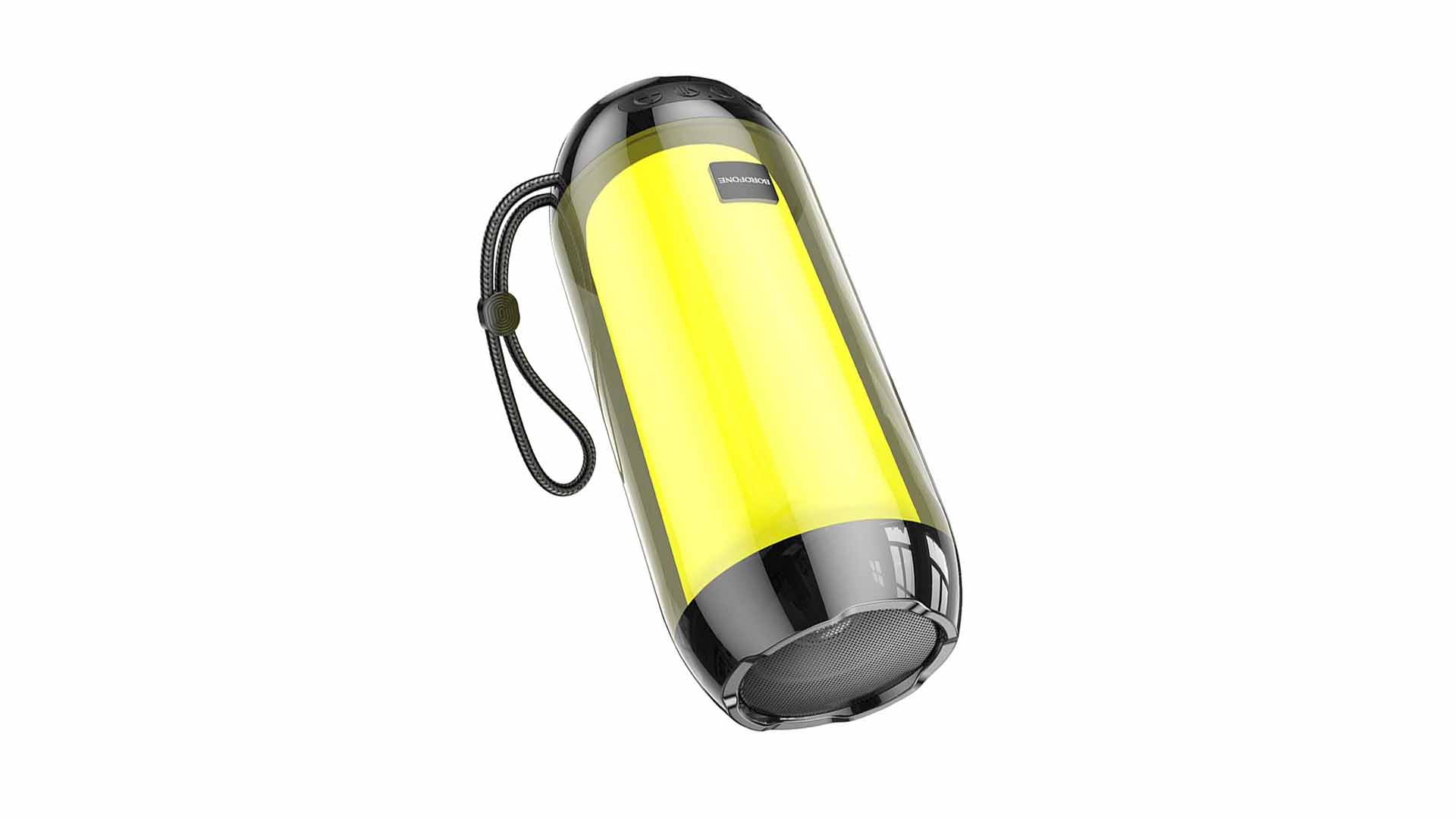 Портативная колонка BOROFONE BR25/ FM/ TF/ USB/ AUX/ TWS/ 5W/ 1200mAh/ 4 часа/ Подсветка/ Черный