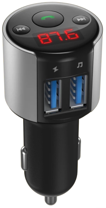 DREAM FM-трансмиттер BLUETOOTH A3 (2USB, HF, LED) черный