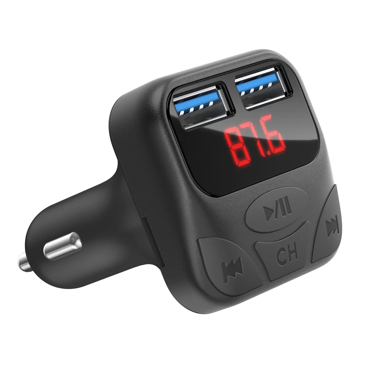 DREAM FM-трансмиттер BLUETOOTH X25 2USB 3.1A (LED, TF Card) черный