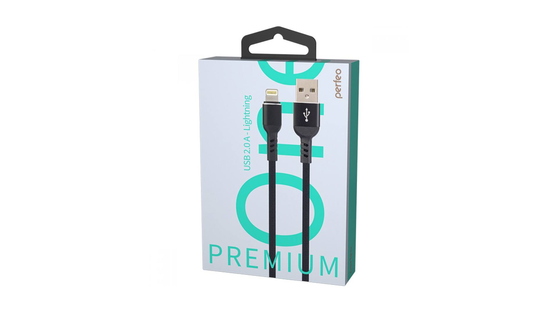 PERFEO Кабель для iPhone, USB - 8 PIN (Lightning), черный, длина 1 м., бокс (I4316)