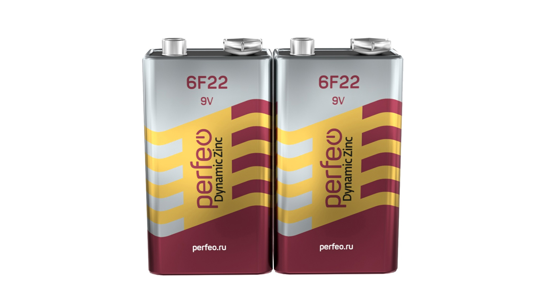 Батарейка Perfeo 6F22/2SH Dynamic Zinc