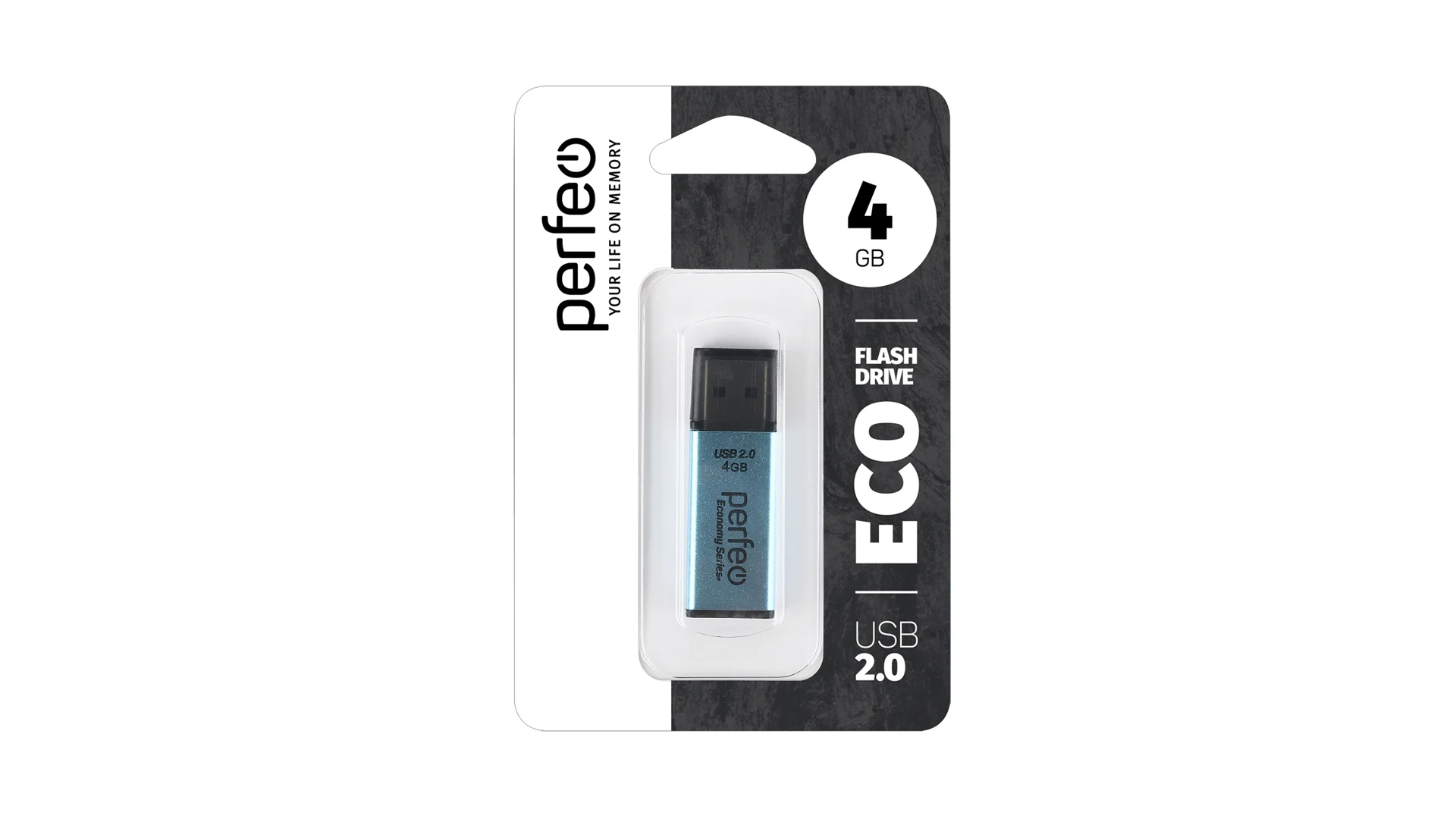 USB Флэш-накопитель Perfeo E03/ 4GB/ USB 2.0/ Голубой