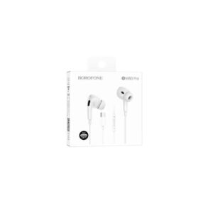 Наушники BOROFONE BM80 Pro/ Внутриканальные/ Регулировка громкости/ 1,2м/ Type-C/ Белый