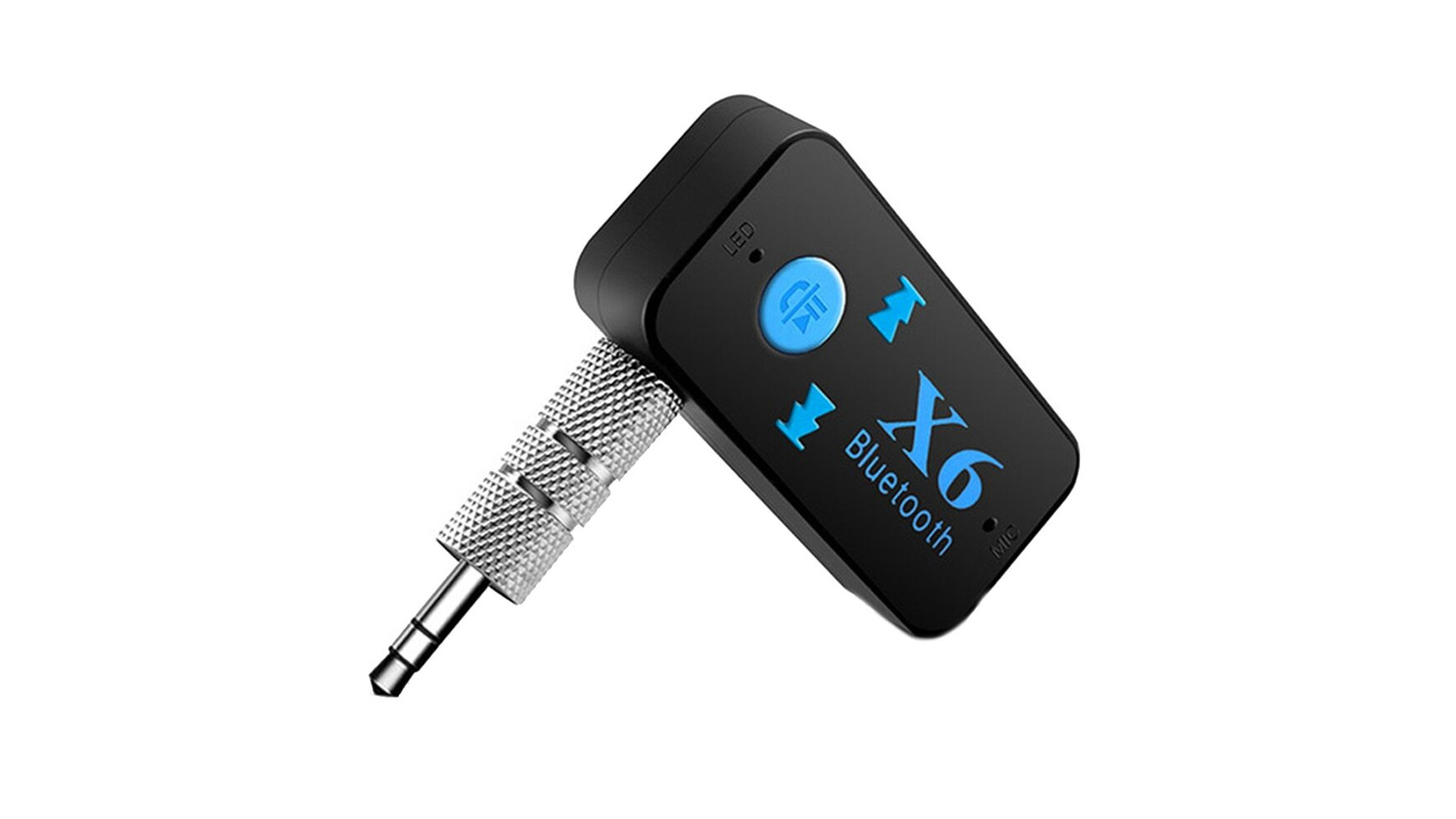 Автомобильный Bluetooth адаптер Wireless Receiver BT-X6/ AUX/ Черный