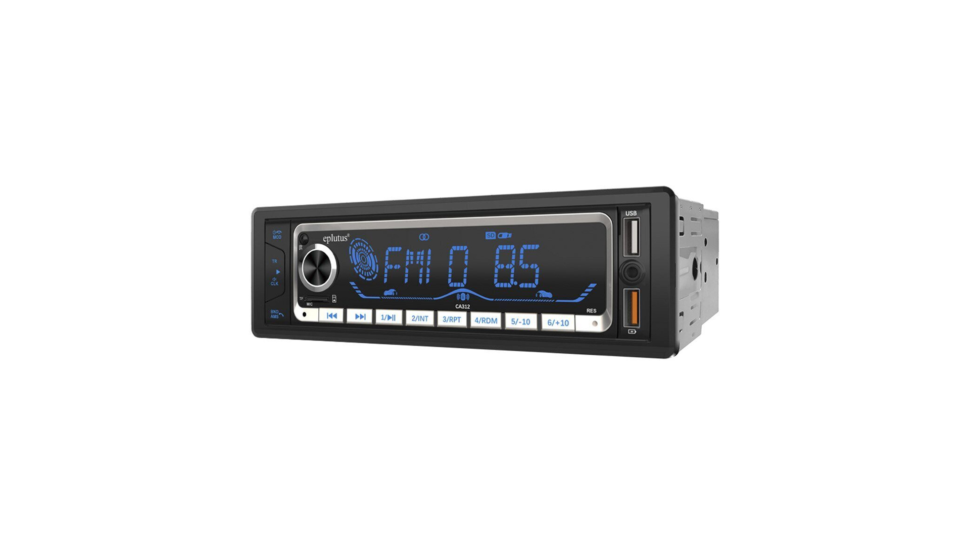 Автомагнитола Eplutus CA312, 45Wx4, 2xUSB, AUX, Bluetooth 5.0