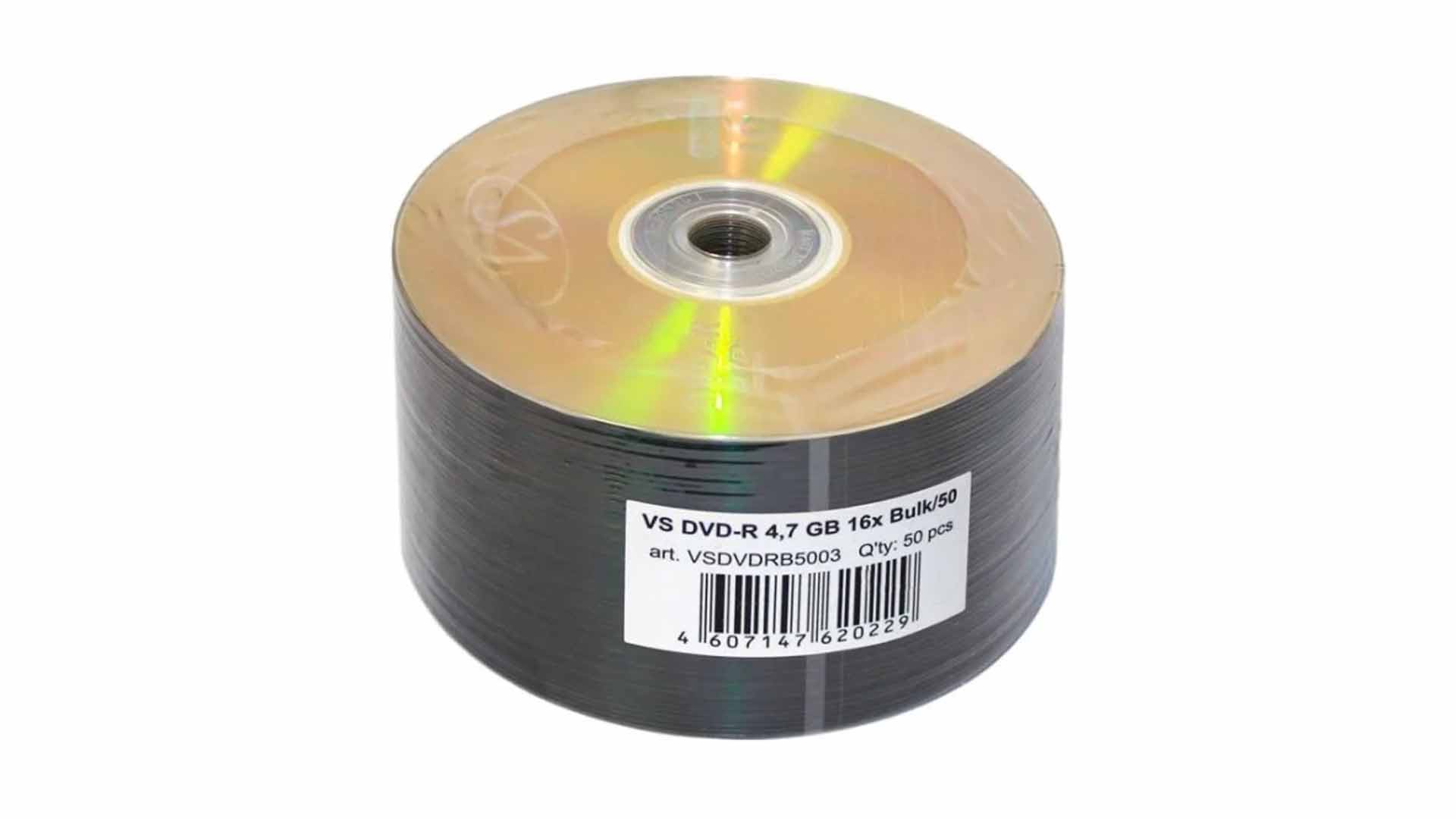 Диск VS DVD+R 4,7 GB 16x Bulk/50