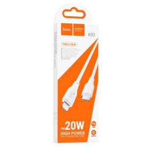 Кабель HOCO X93/ Type-C - Lightning/ 1м/ 20W/ ТПЭ/ Белый