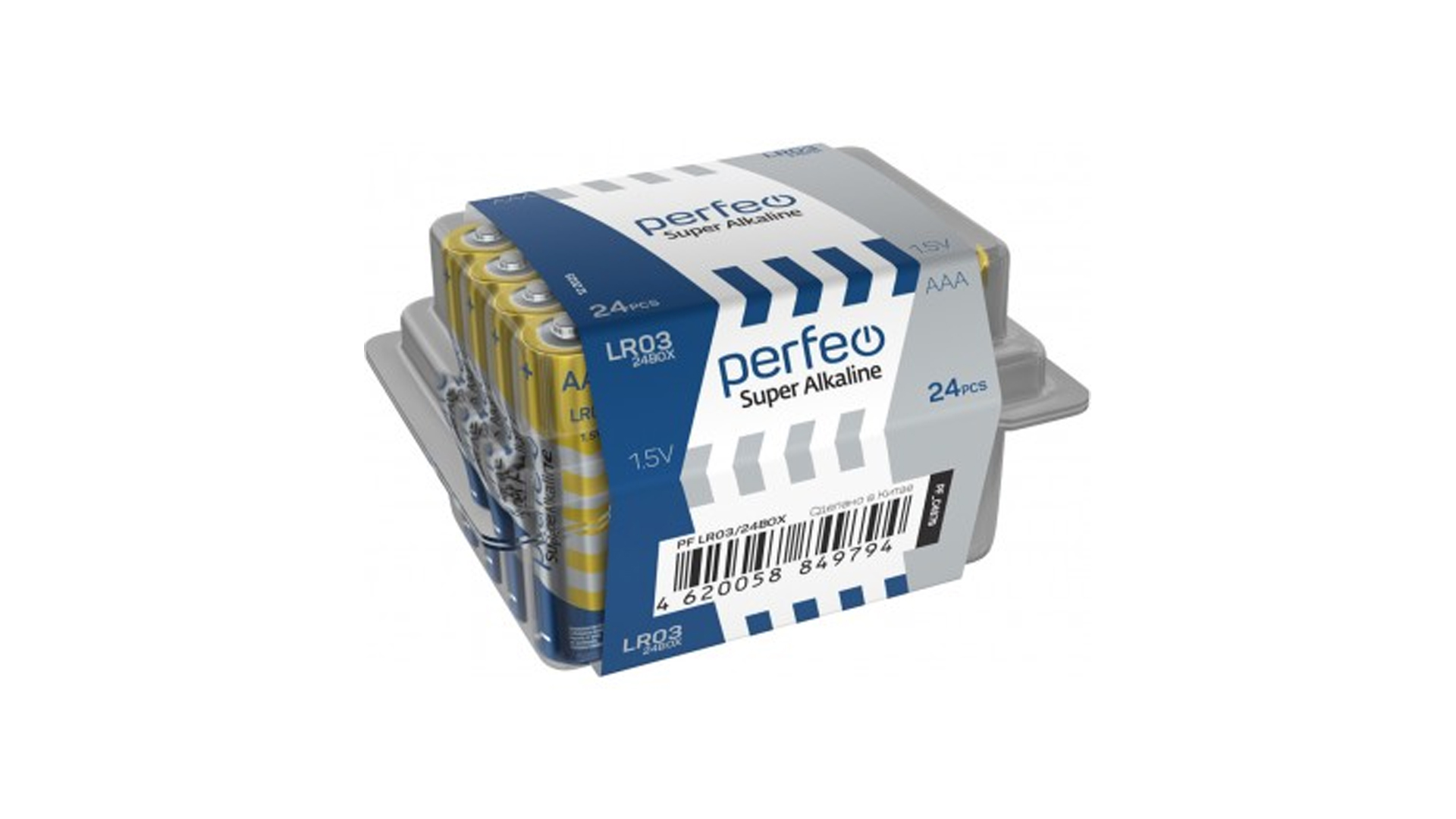 Батарейка Perfeo LR03/24BOX Super Alkaline
