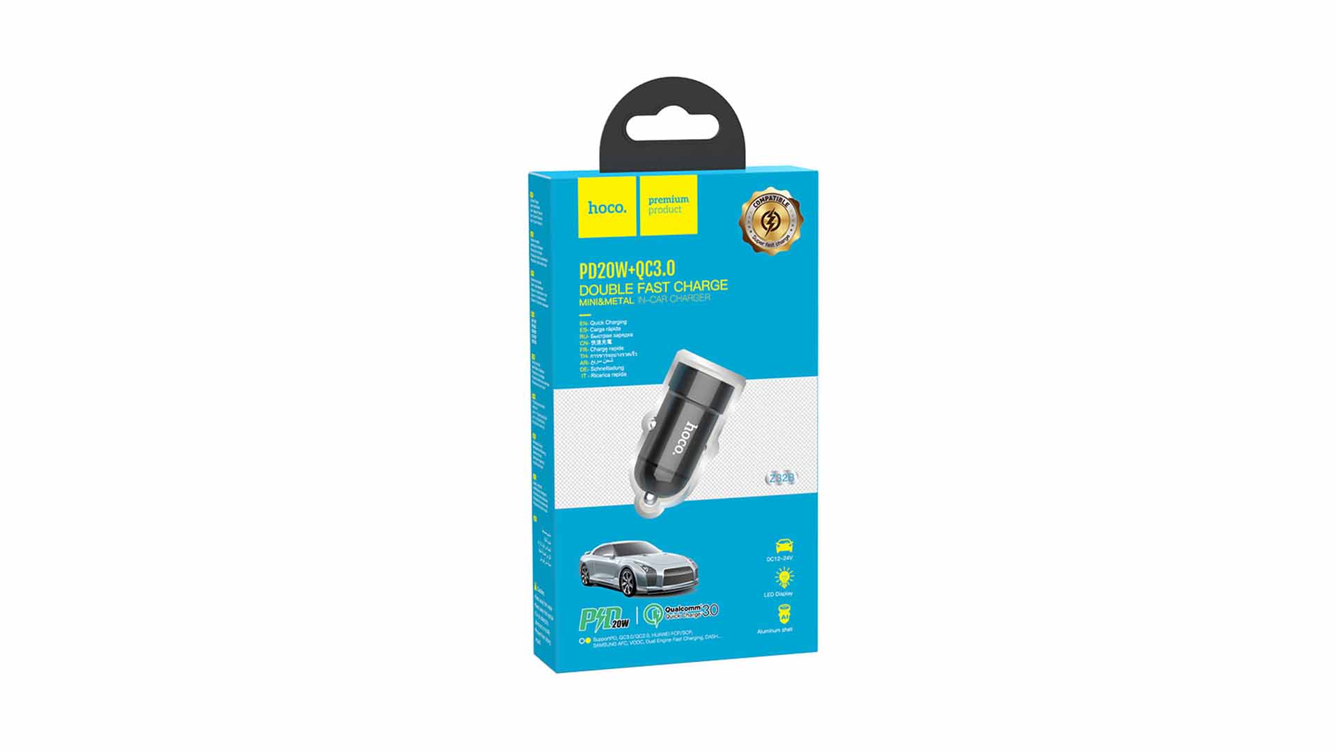 АЗУ HOCO Z32B/ 1USB/ 1PD/ 36W/ Черный