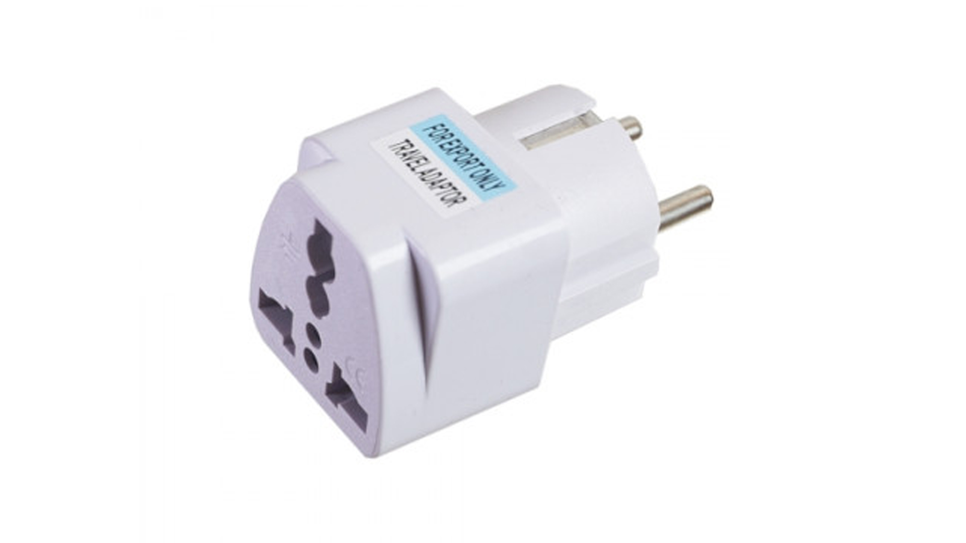 Переходник Евро вилка W366E ABS White