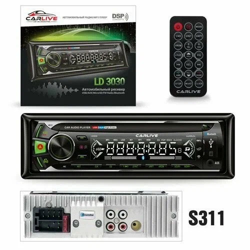 Автомагнитола CarLive LD3030 LED.1USB.BT.TF.FM.ISO.4RCA