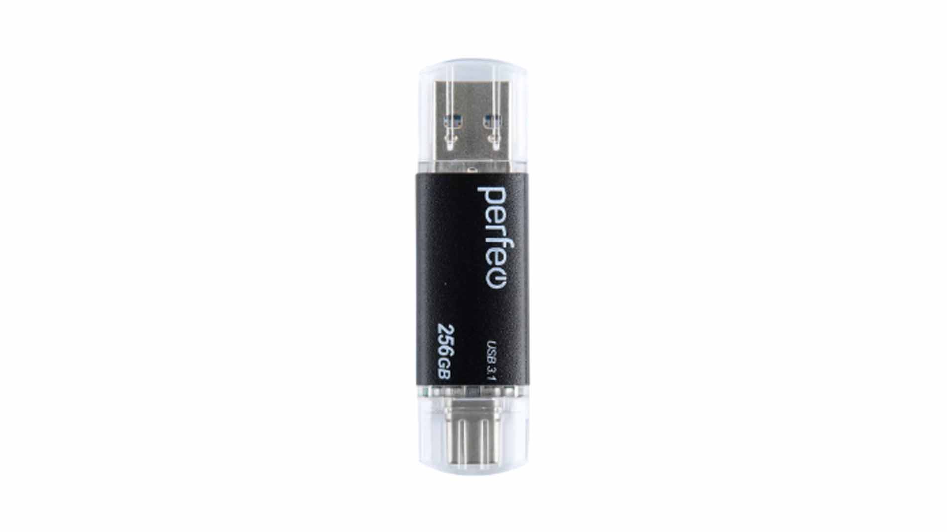 USB Флэш-накопитель Perfeo C16/ 256GB/ USB 3.1/ Type-C/ Черный