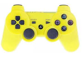 Беспроводной джойстик PS3 Dual Shock/ China/ Коробка/ MiniUSB/ Желтый