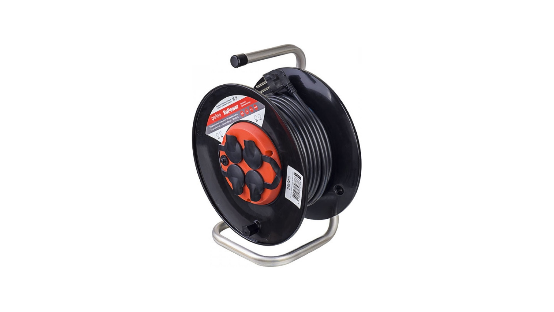 Perfeo удлинитель на катушке с заземлением "RU POWER" 20м 4гн с т/з 16А ПВС 3х1,5 IP44 (РБК16).