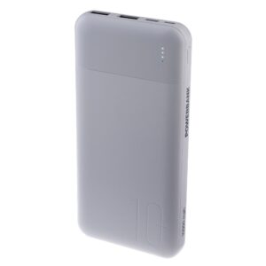 Perfeo Powerbank 10000 mah + In Micro usb+Type-C /Out USB 1 А, 2.1A /White