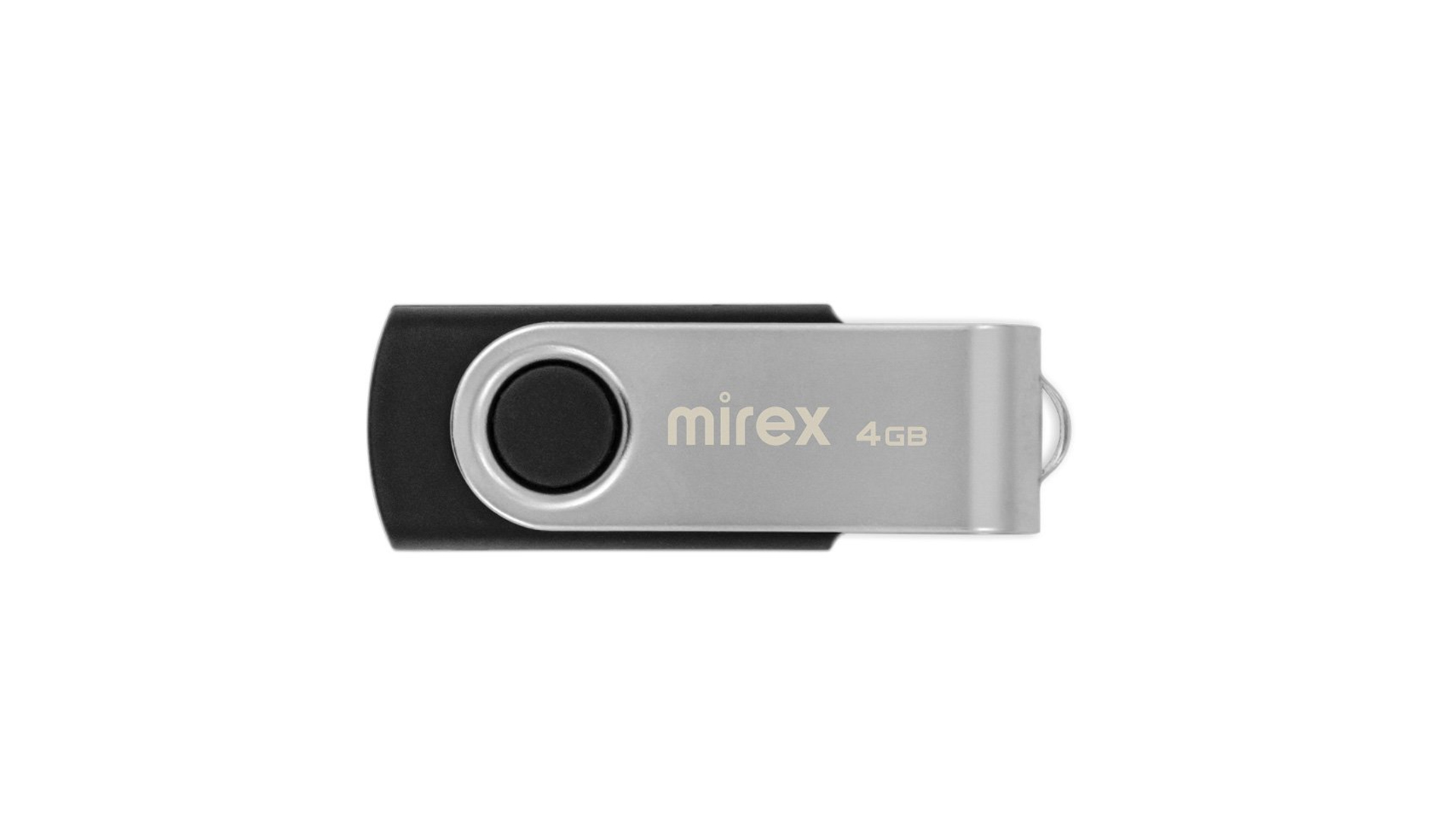 USB Флэш-накопитель Mirex SWIVEL BLACK/ 4GB/ USB 2.0/ Черный