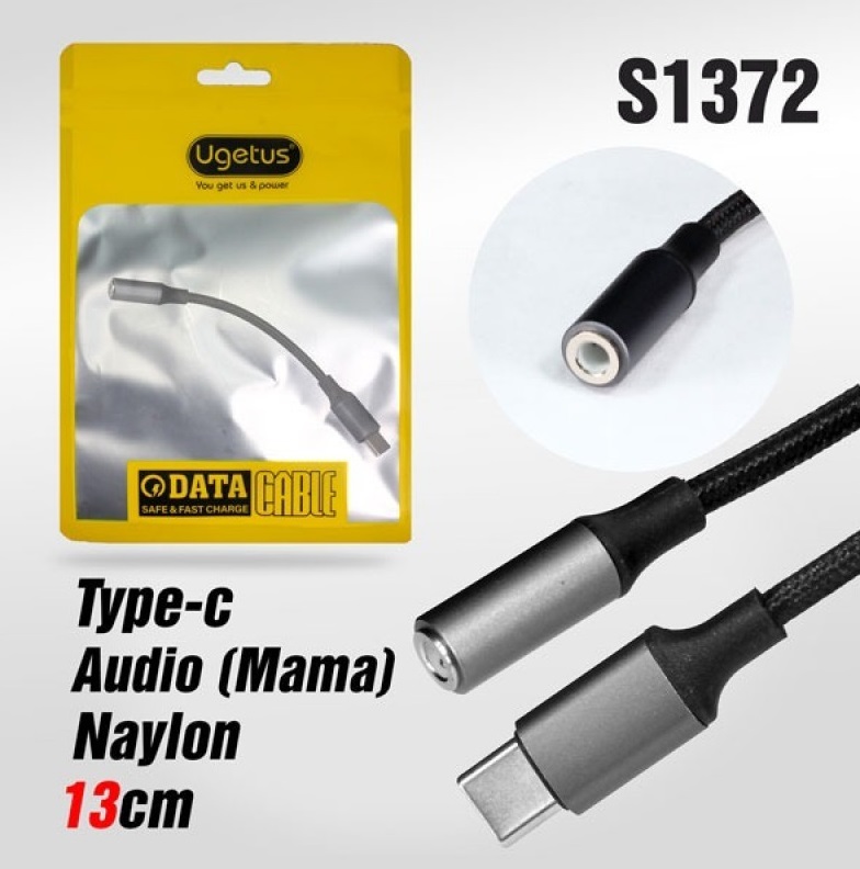 Аудио-Переходник Ugetus UG03  Type-C на Audio  (Black)